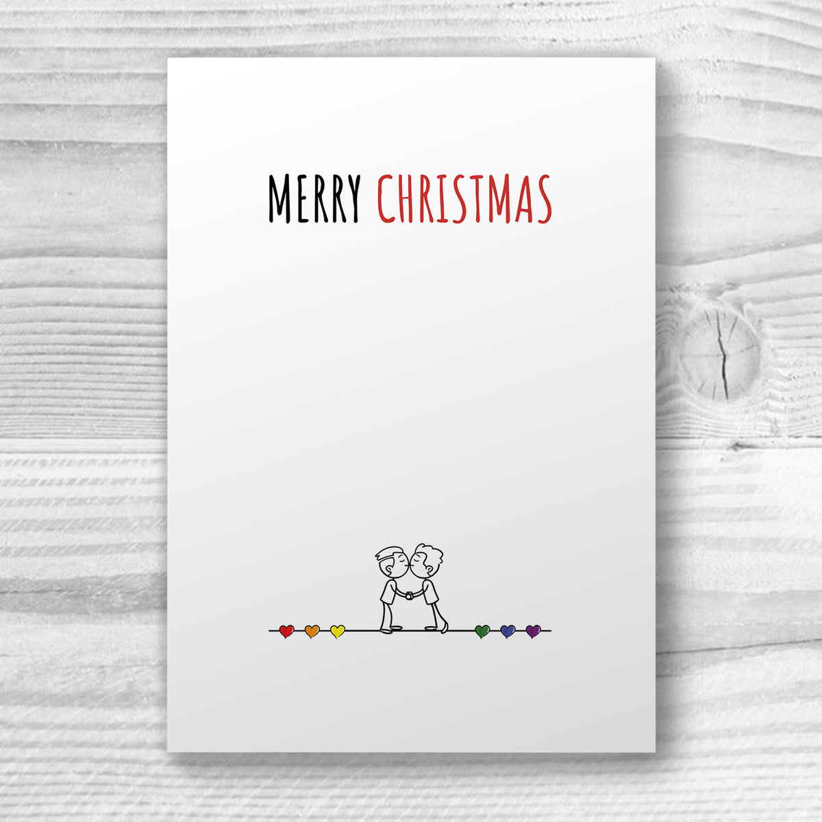 Merry Christmas - Gay Couple Xmas Card | Gift