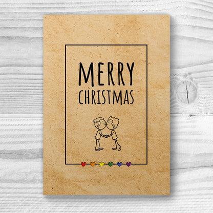 Merry Christmas - Gay Couple Xmas Card | Gift