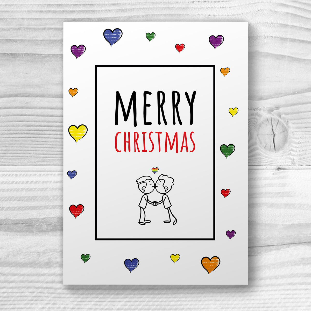 Merry Christmas - Gay Couple Xmas Card | Gift