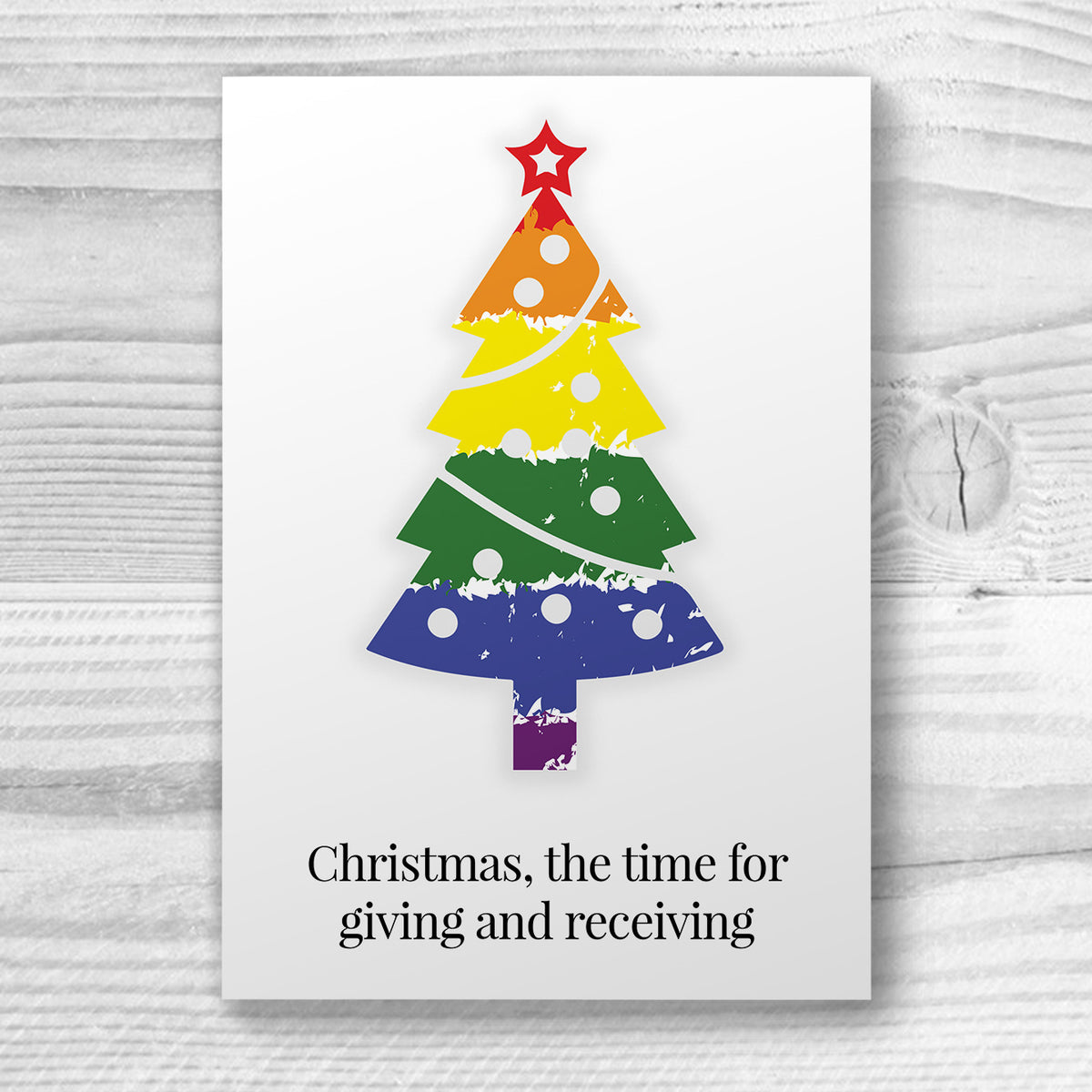 The Time for Giving and Receiving - Gay Xmas Card | Gift