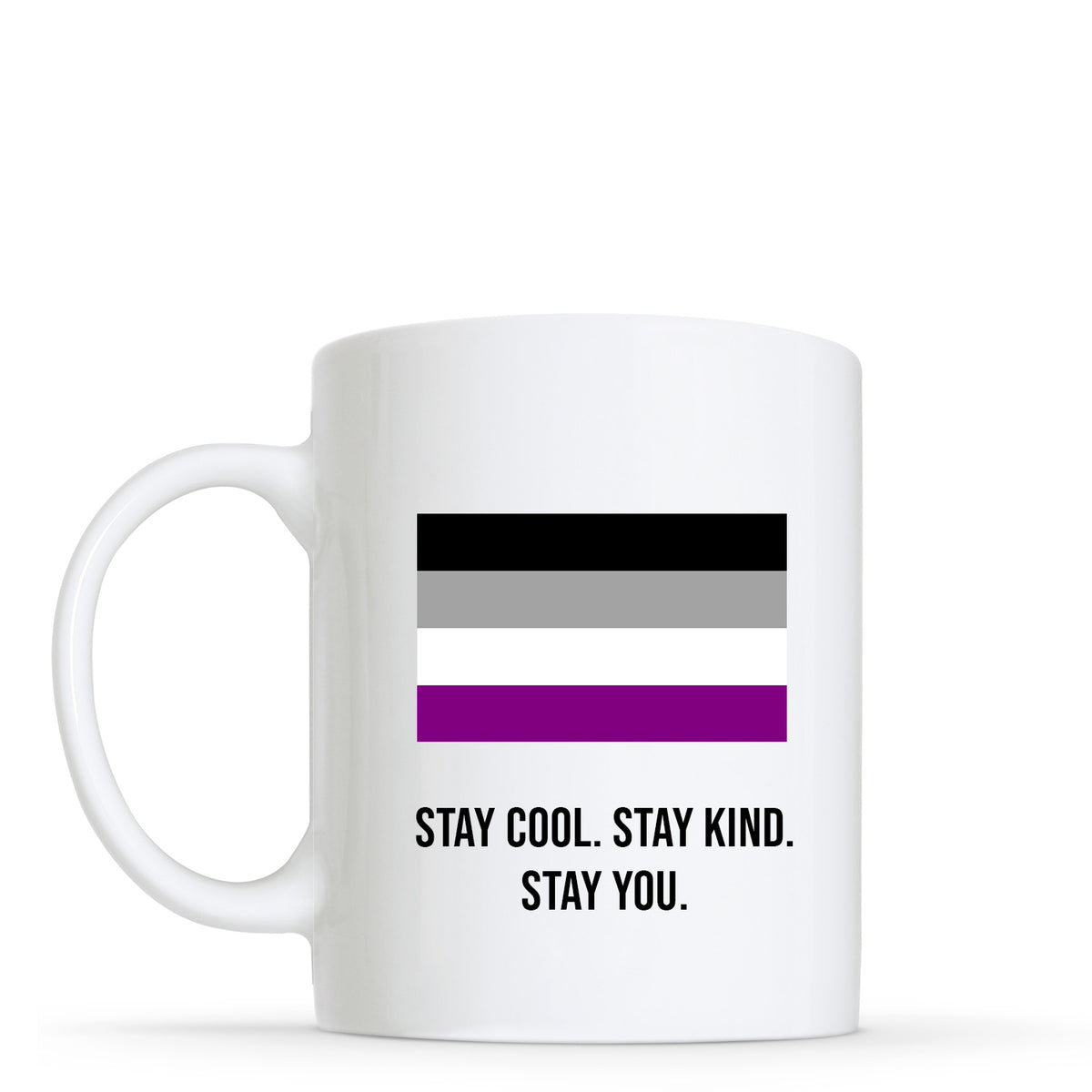 Stay You - Asexual Flag Shape Mug | Gift