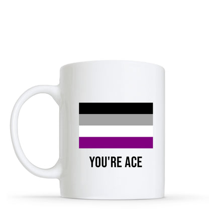 You're Ace - Asexual Flag Shape Mug | Gift