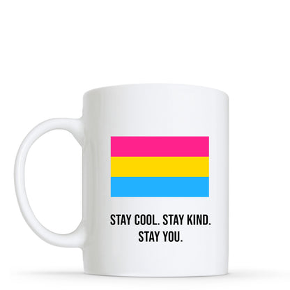 Stay You - Pansexual Flag Shape Mug | Gift