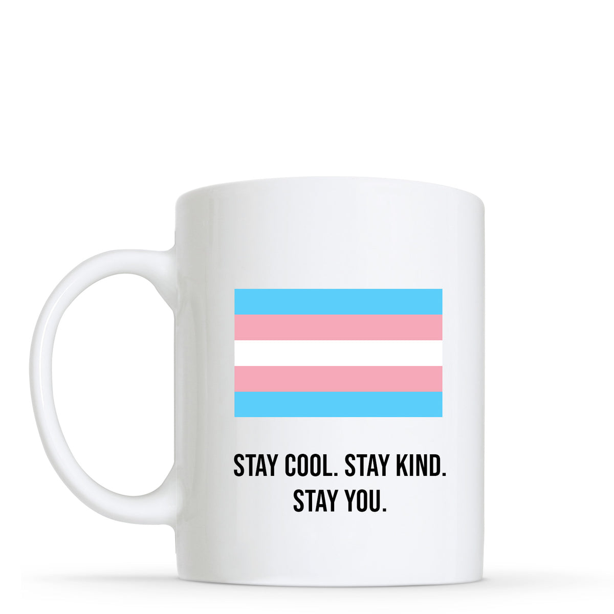 Stay You - Transgender Flag Shape Mug | Gift