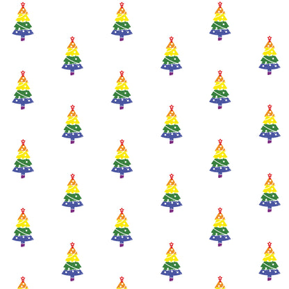 LGBTQ+ (Rainbow) Flag - Christmas Tree Wrapping Paper | Gift
